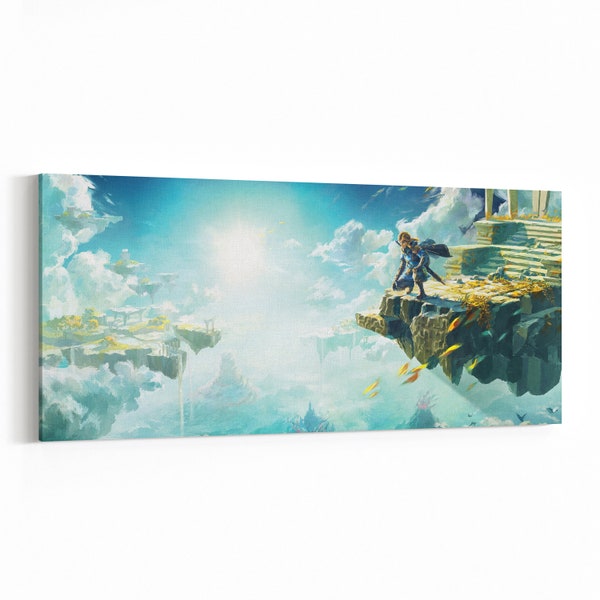 The Legend of Zelda Tears of the Kingdom, The Legend of Zelda: Breath of the Wild Leinwand, Videospiel Poster, Wandkunst, hochwertiger Druck