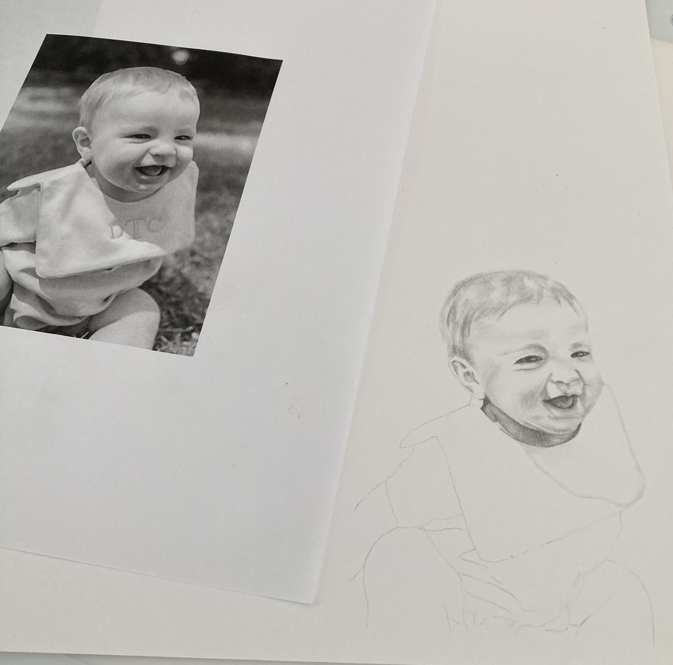 Custom Hand Drawn Portrait - Etsy