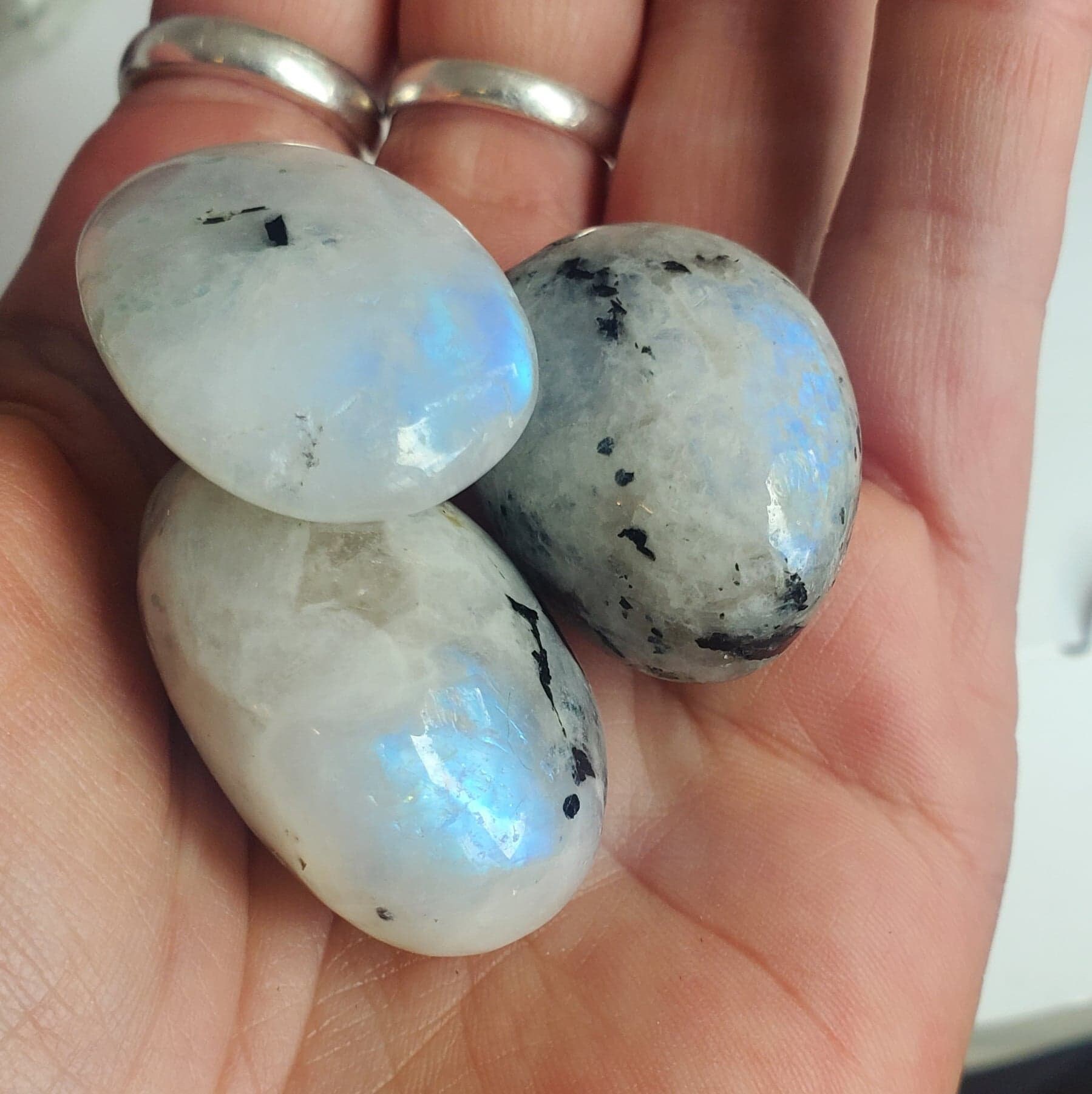 Black on sale rainbow moonstone