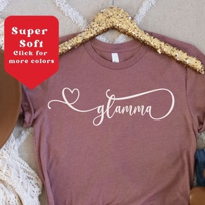 Glamma Shirt, Grandma Gift Ideas, Glamma Gifts, Cool Grandma Shirt, New Grandma TShirt, Grandmother Shirt,Funny Pregnancy Announcement Shirt