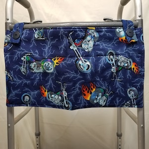 Motorcycle/ Flames Walker Bag