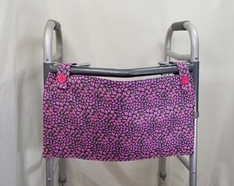 Purple and Pink Flower Walker Bag