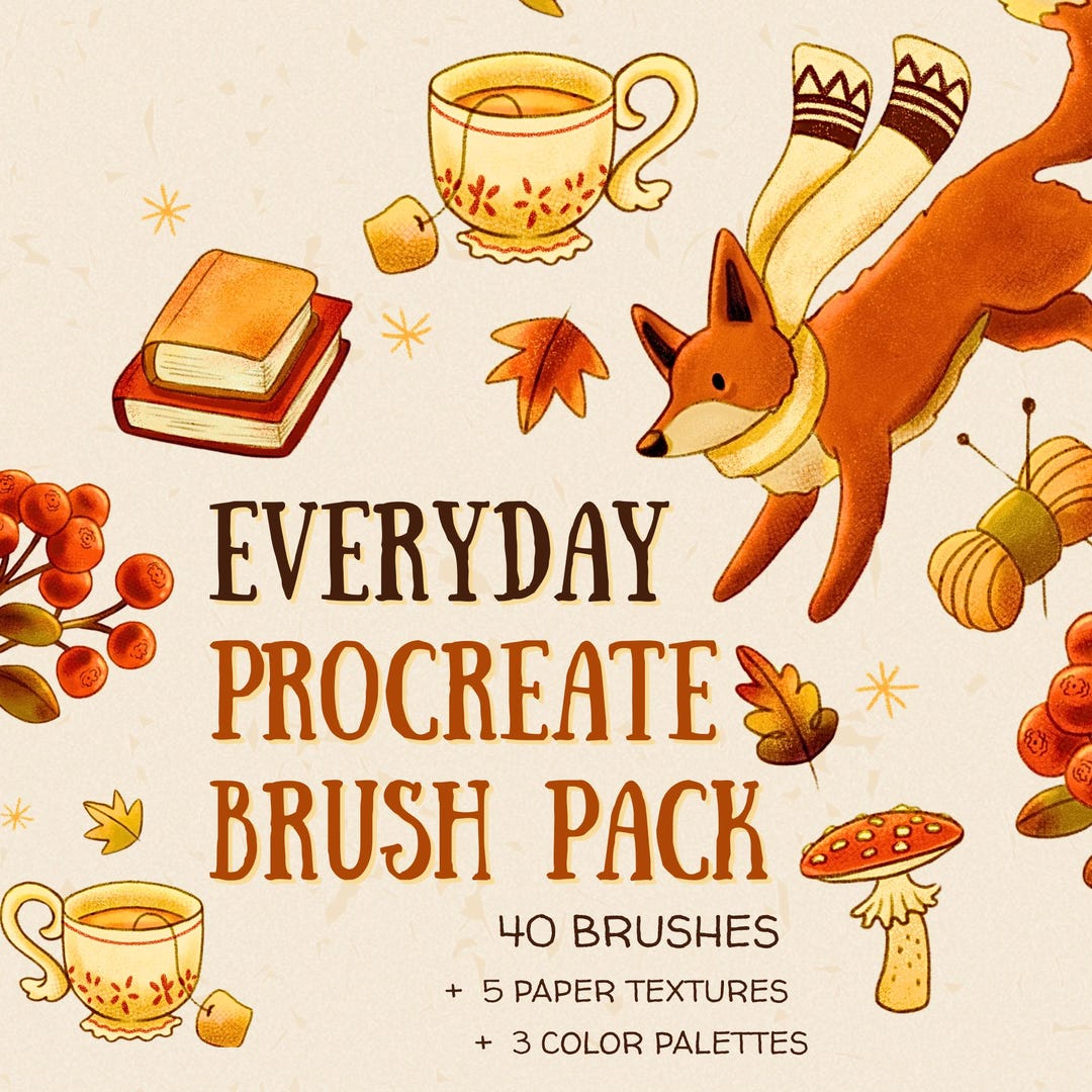 Everyday Essentials — Procreate Brush Pack for Sketching & Illustration ...