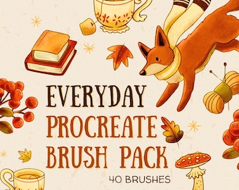 毎日の必需品 - スケッチとイラストのためのProcreateブラシパック