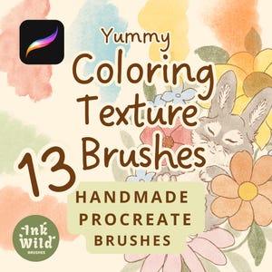 Procreate-Texturpinsel – 13 traditionelle Kunstwerkzeuge zum Kolorieren, Malen und digitalen Bearbeiten