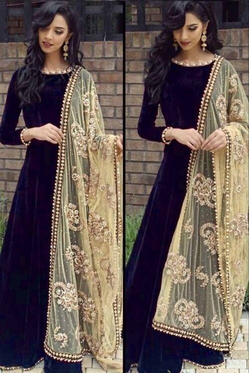 Black Anarkali - Etsy
