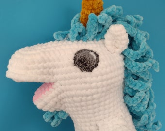 Unicorn hand puppet Unicorse crochet handmade