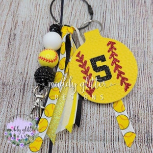 Softball Bag Tag or Keychain