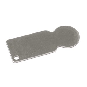 Einkaufswagenlöser Einkaufs-Chip Sublimation Rohling weiß silber