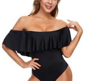 Maillot de bain une pièce style Bardot, spécialement conçu pour les règles, maillot de bain réutilisable, livraison gratuite