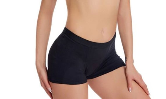 Menstrual Shorts for Women, Leak-proof Cotton Panties, Short Absorbent  Briefs, Medium Size. Ideal for Light Flow and Bedtime 