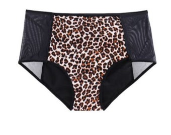 Set of 2 to 10 menstrual underwears (Leopard), ultra absorbent and comfortable