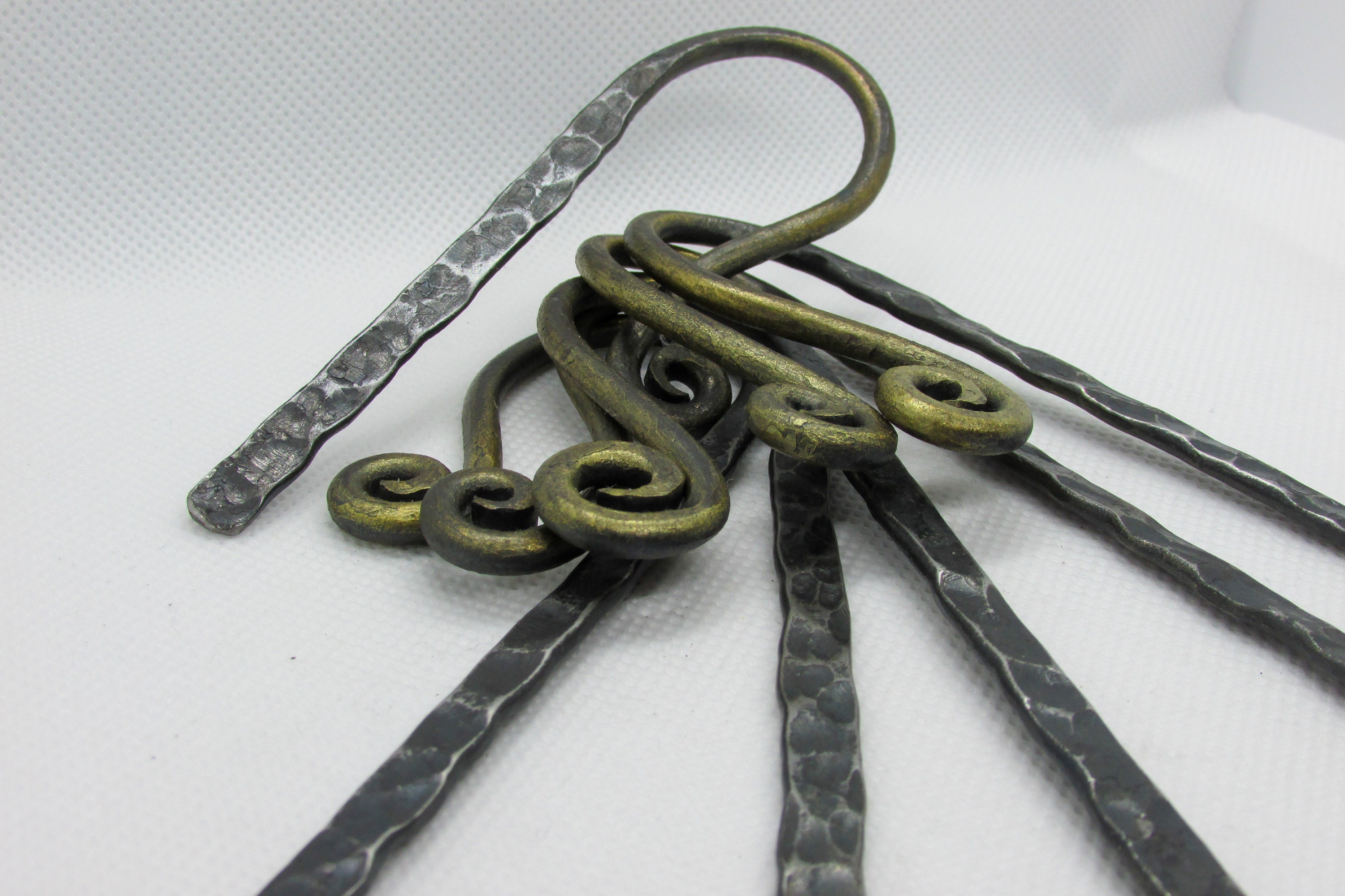 Forged Bookmarks and texturing examples. Hand forged Beautiful Metal  Bookmarks #video # #Make 