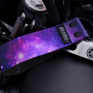 Pulsera de llavero, llavero para motocicletas de coches, cordón para llaves, llavero galaxia