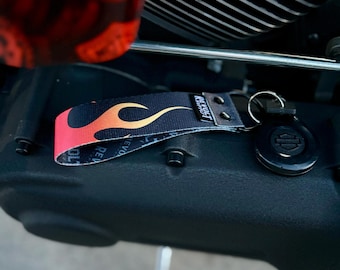 Flame Schlüsselanhänger, Motorrad-Auto Schlüsselanhänger Lanyard