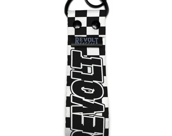 Checkered Flagge Schlüsselanhänger Armband, Racing Schlüsselanhänger