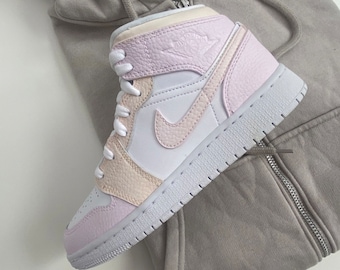 Rose Pink Personalised Customised Jordan 1 Customs Shoes