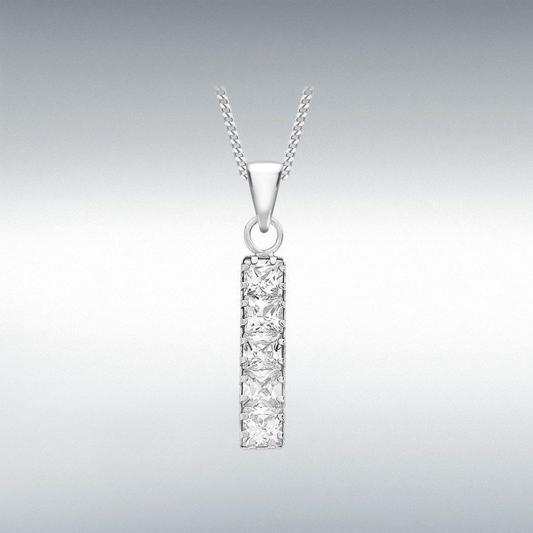 5 stone bar necklace main image 0