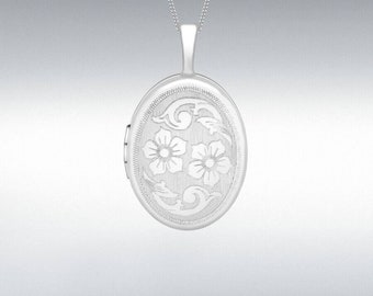 White Gold Locket - Etsy UK