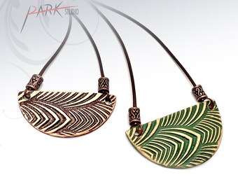 N57 Nest - Ceramic Jewelry, Handmade Pottery Pendant Necklace (Each Necklace)
