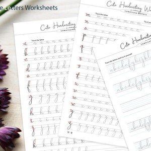 Cute Cursive Handwriting Practice Worksheets / Printable Handwriting ...