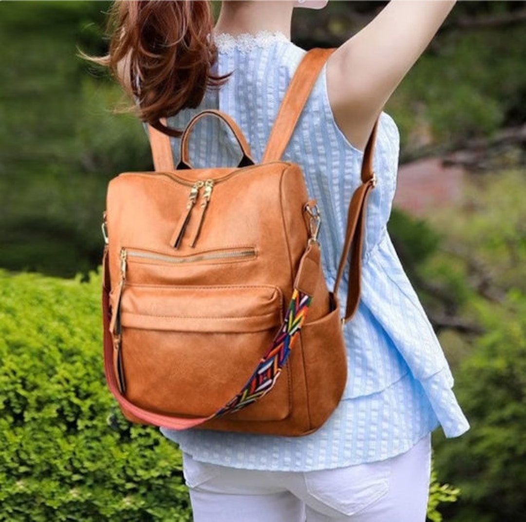 Vegan Leather Backpack for Womenhandmade Purse Work Large - Etsy
