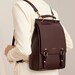 Leather Backpack Women, Leather Rucksack Knapsack Laptop Backpack, Work Daily Brown Backpack, Christmas Gifts For Her, Leather Anniversary