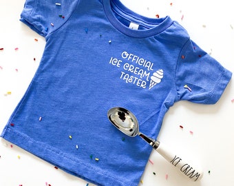 Official Ice Cream Taster Shirt / Toddler Shirt / Cute Toddler Tshirt