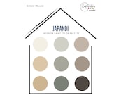 Japandi Home Paint Color Palette, 2022 Designer-Curated Colors for the Complete Home, Sherwin Williams Paints in Complementary Color Scheme