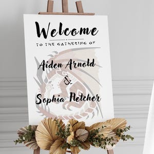 Monster Hunter Willkommensschild - Canva Template