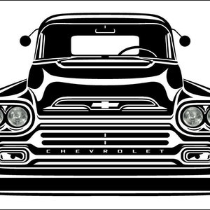 58-59 Chevy Truck Garage Mancave Banner