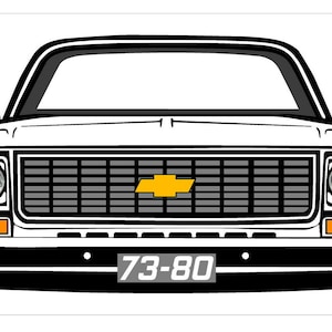 73-80 Square Body Chevy Truck Garage Man Cave Banner