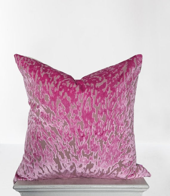 DESIGNERS GUILD ピンクベルベットクッション