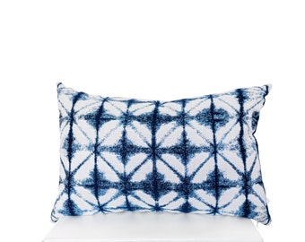 Outdoor Shibori Midori Indigo Cushion Cover/Pillow B4