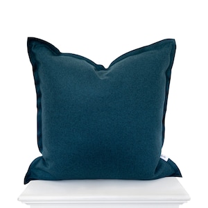 Wool Mackenzie Turquoise Conifer Cushion Cover/Pillow B12