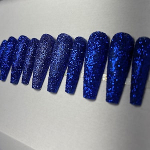 Serena | Metallic Glitter Sugar Nails | Luxury Press On Nails
