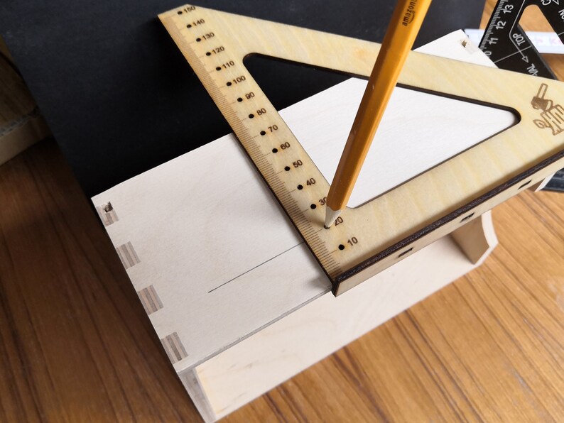 Laser Cutting Lightburn Plan Drawing 14 Rulers in Cm Try Square Helper