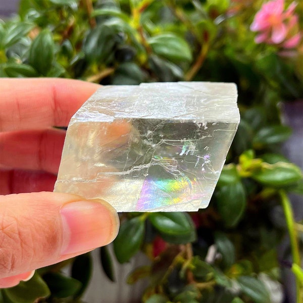 Iceland Spar, Clear Optical Calcite Cubes, Raw Clear Optical Calcite, Home Decoration, Mineral Specimen, Crystal Heal Reiki, Crystal Gifts.