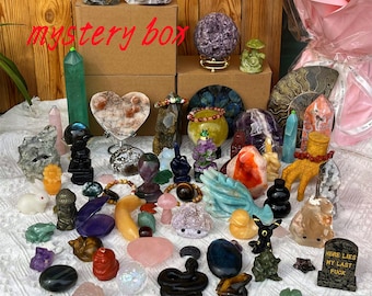 50% Off, Today Only！Mystery Box, Mystery Lucky Scoop, Lucky Crystal, Crystal Set, Rocks and Minerals, Crystal Gift Box,Surprise Crystal.