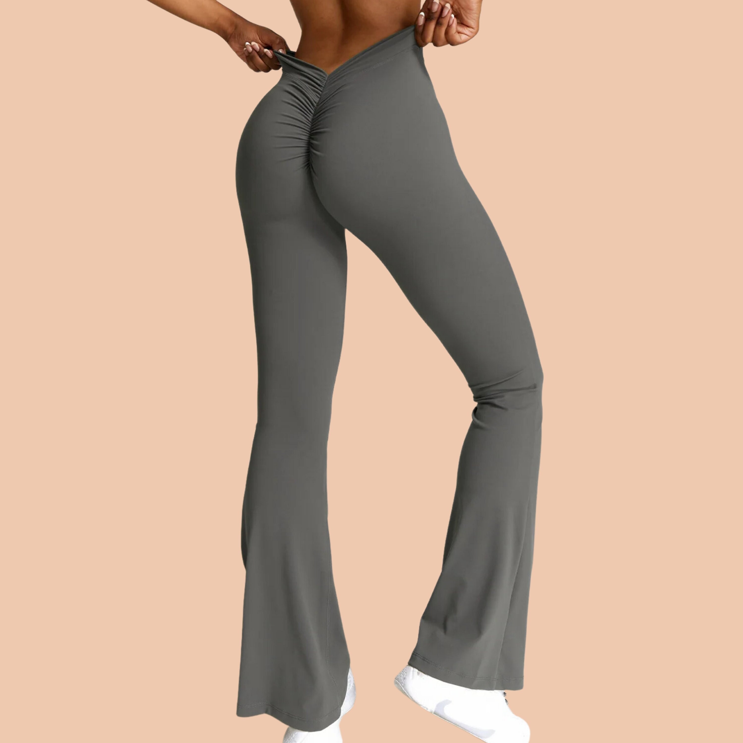 High Waist Hip Lifting Yoga Leggings Bell-bottoms For Women Gym Push-up  Workout Fitness Dance Wide Leg Pants Micro Flared Pants - AliExpress