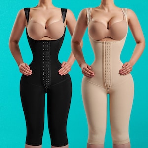  LTROSE BBL Faja Tummy Tuck S111 Post Surgery Compression  Garment For Women Faja Colombiana Black 2XL