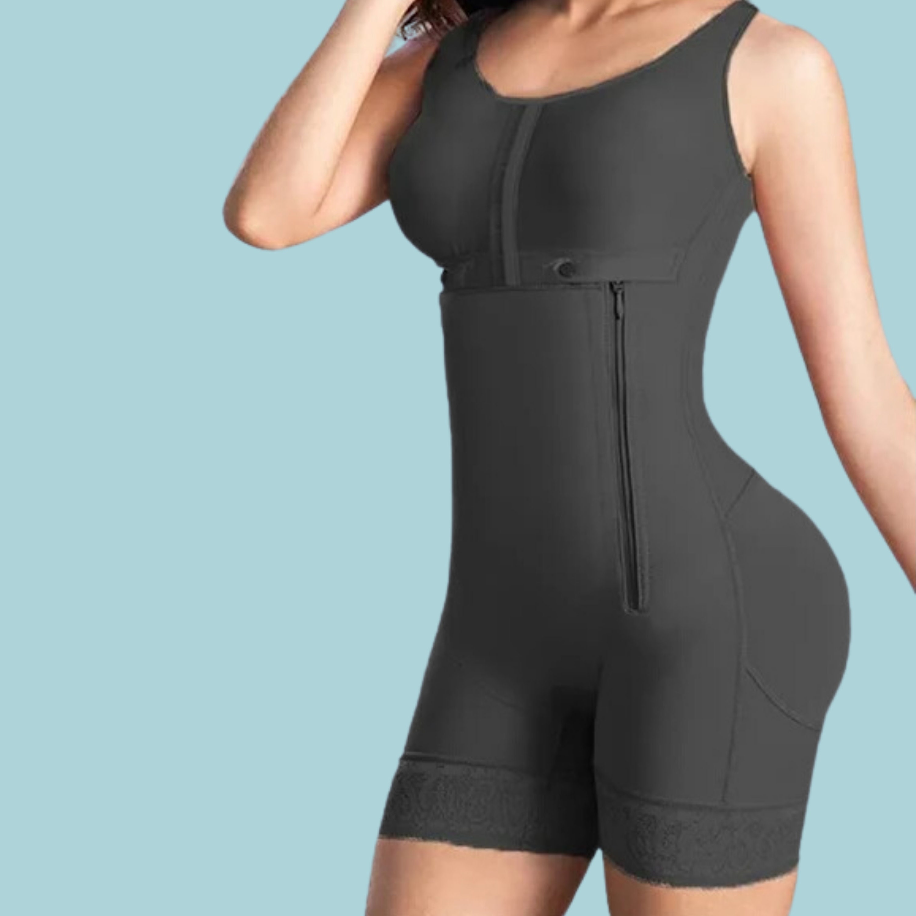 Sheathing Bodysuit for Women/ Lingerie/ Flat Stomach/ Long Sleeves