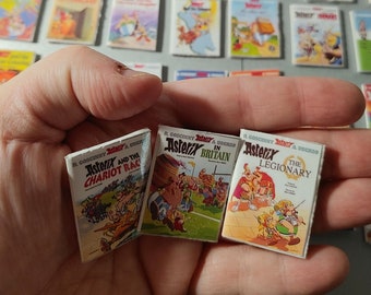 Asterix Complete Miniature books collection of 42  | Asterix and Obelix Books | Asterix Gifts | Gifts For Her |Gifts For Him | Asterix Books