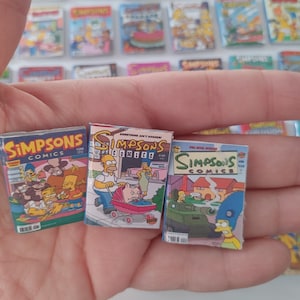 The Simpsons Miniature comics collection of 42 Sets 2 and 3 The Simpsons Comics The Simpsons Gifts Gifts For Her Gifts For Him image 2