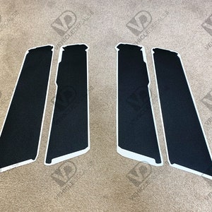 Renault Clio MK4 Compatible 5-door Pillar Door Textured Black Vinyl Weatherstrips
