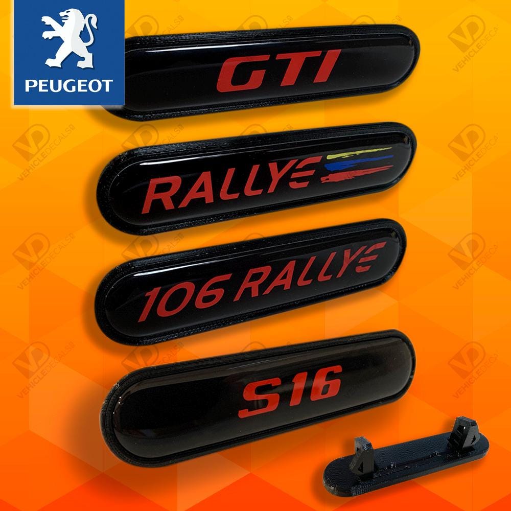 Peugeot 106 Rallye Logo Peugeot 106 Rallye Club RALLYE Logo