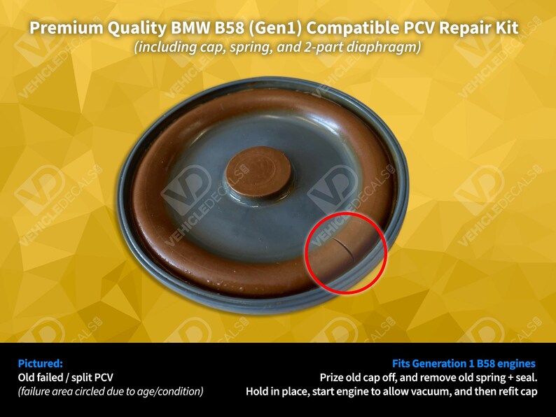 BMW B58 Gen1 Compatible PCV Repair Kit Membrane M140i M240i X3 G01 bmw-b58-gen1-compatible-pcv-repair-kit-membrane-m140i-m240i-x3-g01