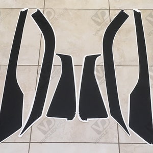 Citroen DS3 Compatible A & B Pillar Door Textured Black Vinyl Weatherstrips