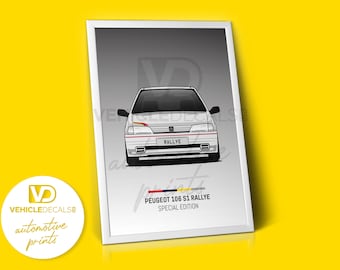 Peugeot 106 Rallye S1 Tricolore Print - Etsy Canada