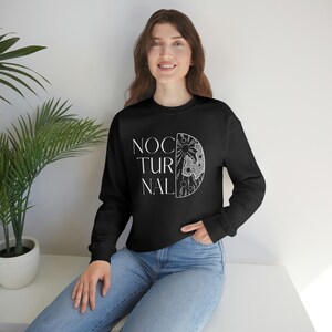 Moon Sweatshirt, Mystic Moon Sweatshirt, Witchy Sweatshirt, Gift For Moon Lover, Plus Size Clothing